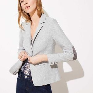 NWOT LOFT Herringbone Knit Modern Blazer Size 0